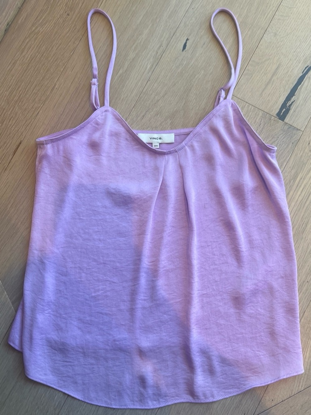 Vince Purple Silk-Blend S Top - XXS